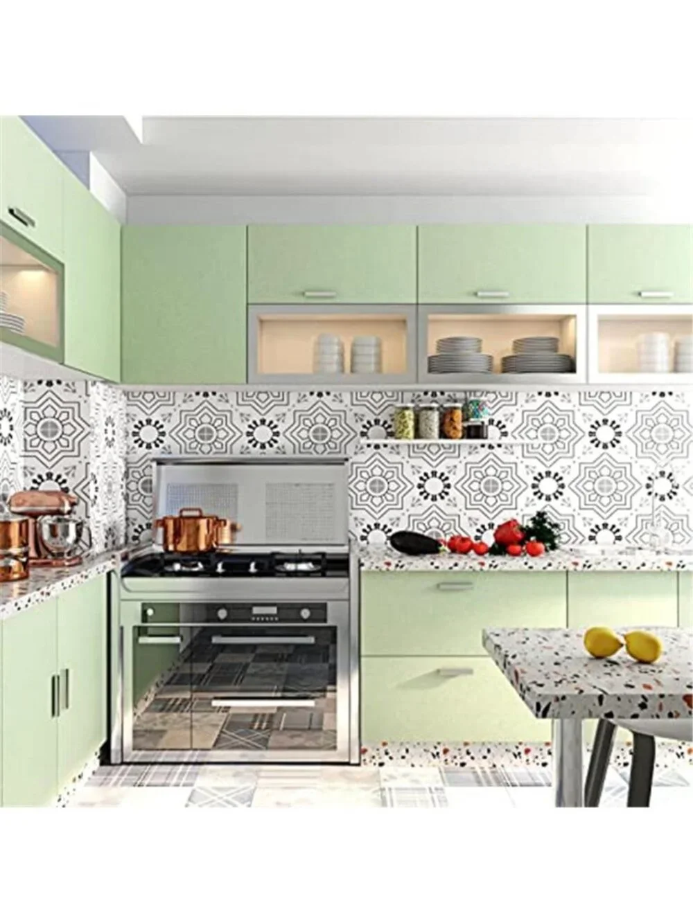 Sage Green Peel And Stick Wallpaper Removable Contact Paper Wall Decor Vinyl